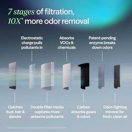 Large Room HEPA Air Purifier with Smart Sensors