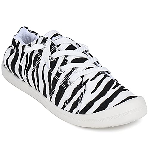 Womens Canvas Sneakers Casual Shoes Low Tops Slip Ons Classic Comfortable Tennis Walking Shoes