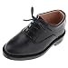 Toygogo 1 Paar Puppenschuhe PU-Leder Schuhe für 1/3 BJD SD13 SD17 Puppe - Schwarz