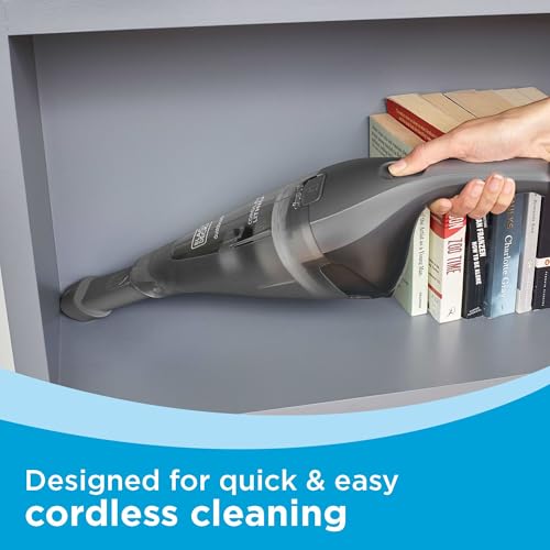 BLACK+DECKER dustbuster Handheld Vacuum, 8V Cordless, Hand Vacuum for Quick Cleanup with Crevice Tool and Washable Filter (HNVC220BCZ01) - Image 5