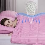 Weighted Blanket for Adult,20lbs Heavy Weighted Blanket 60"x80" Breathable Cooling Summer Blankets, Ultra Soft Cotton Comfort Throw Blanket with Glass Beads for All-Season (Pink)