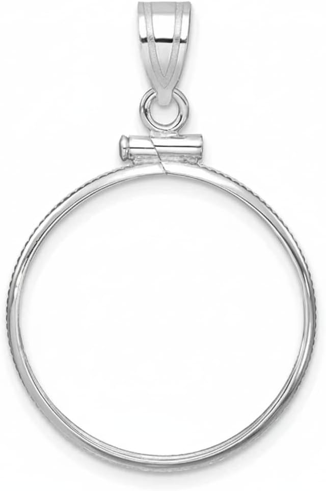 Sterling silver coin bezel for 1/10 oz eagle Gold coin