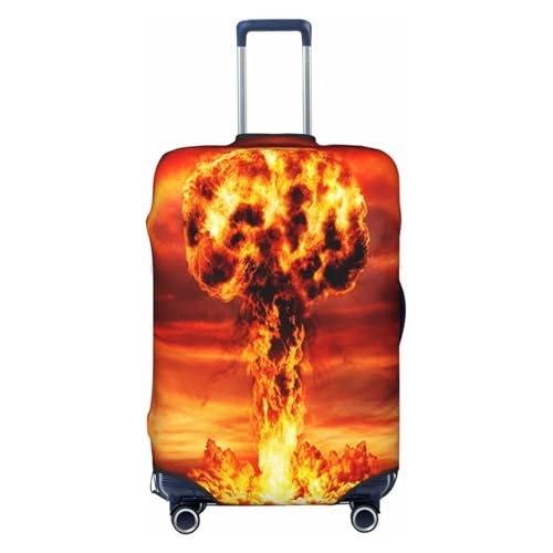 Nuclear Mushroom Cloud Luggage Cover for Suitcase, Suitcase Cover Protector Fit 18-21 Inch Luggage Travel Accessories, S