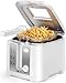 Aigostar Fritteuse mit öl, 1650W, Fritteuse 2.5L mit Sichtfenster,...