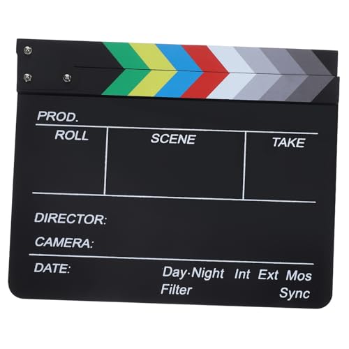 Cabilock Claqueta de Acrílica Resistente para de Película y Fotografía Tablero Portátil Multifuncional para Decoración y Producción
