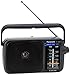 Panasonic RF-2400 przenośne radio FM/AM z tunerem cyfrowym (łatwe i stabilne strojenie, duża skala z pokrętłem, pełnozakresowy głośnik 10 cm), czarne
