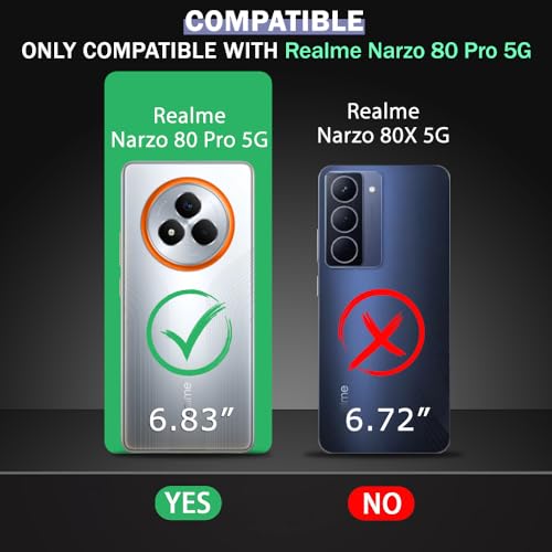 Image of TheGiftKart Flip Back Cover Case for Realme Narzo 80 Pro 5G | Dual-Color Leather Finish | Inbuilt Stand & Pockets | Wallet Style Flip Back Cover for Realme Narzo 80 Pro (Faux Leather, Brown & Coffee)