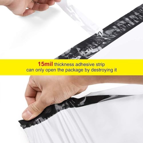 Image of Courier Poly Bags For Packing Size: 8x10 Inches|Envelopes|Pouches Cover with POD (60 Microns) Tamper Proof E commerce Packaging Material (8x10 Inches, 200)