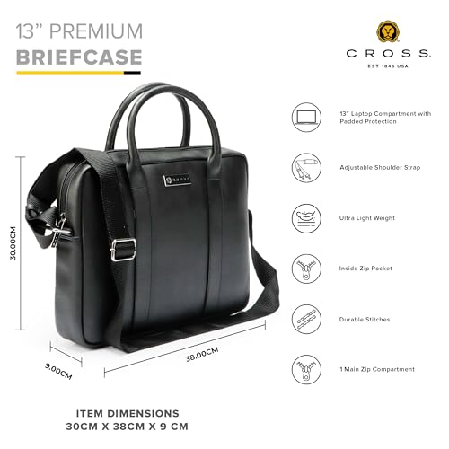 Image of Cross Men's Stylish Briefcase (Black)