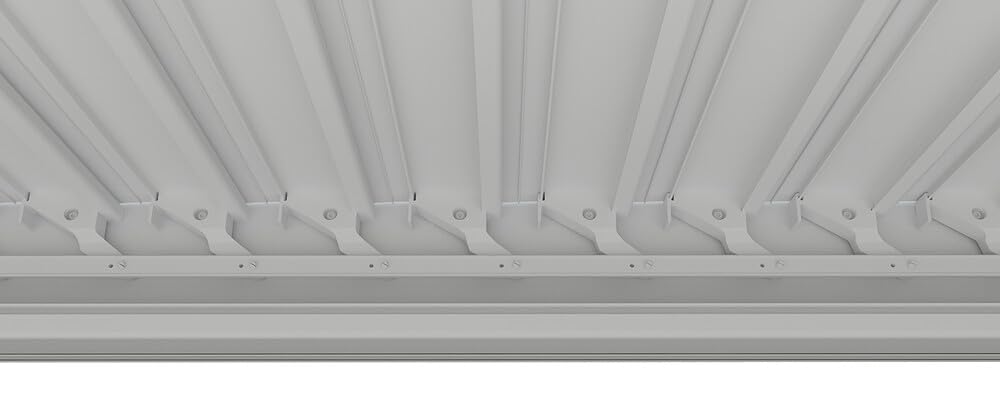 VERDELOOK | Pergola Bioclimatica Atena 100 Bianca 3x4 H2,5 m con Lamelle Orientabili, Pergola da Giardino in Alluminio con Arganello e Grondaia Integrata, Pali 10x10 cm