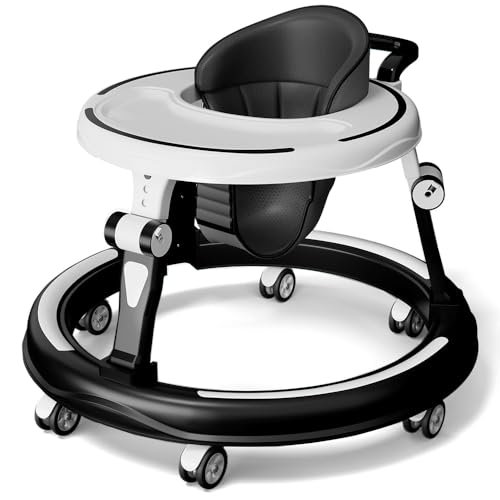 Image of StarAndDaisy 360 Baby Walker for Kids 6-24 Months - Adjustable Height, Multi-Functional, Anti-Rollover & Foldable Design for Baby Boys & Girls (Black)