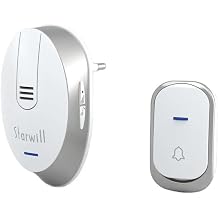 PrimeX Plus Starwill Priz Beslemeli 32Pol. Melodi Kablosuz Zil Kap  Zili 220V, 433mhz Kablosuz Kap  Zili