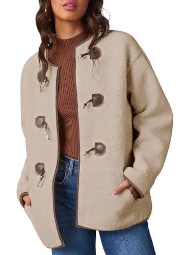 Dokotoo Winter Jacket for Women Casual Long Sleeve Fleece Jackets