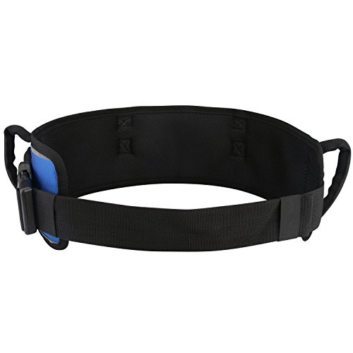 Gait Belt Gait Transfer Belt 4 Vertical Handles 3 Transverse Handles And Three - Dimensional Soft Design Wheelchair Seat Belt Gait Belt One Size Blue #TOP6