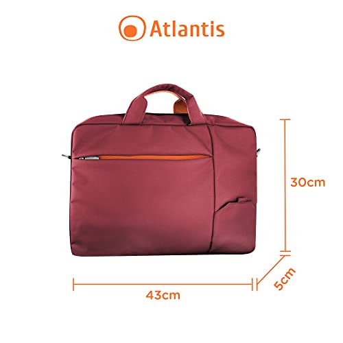 Atlantis Borsa notebook 15,6' Mod. Sierra Delux- Nylon Colore Rosso - 12