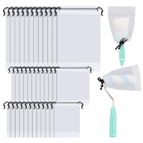 Joyfolk 36 Pack Reusable Paint Brush & Roller Covers Fits