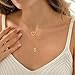 Thaivor Gold Necklace for Women 14k Gold Plated Heart Cubic Zirconia Letter Pendant Necklace Initial Necklaces for Women Trendy Y Necklace Fashion Gold Jewelry Gifts (S)