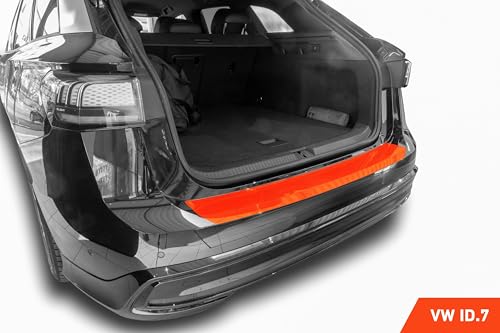 Luxshield Ladekantenschutz Folie für VW ID.7 Tourer ED5 I 2024-2025 - Stoßstangenschutz, Kratzschutz, Lackschutzfolie - Transparent glänzend
