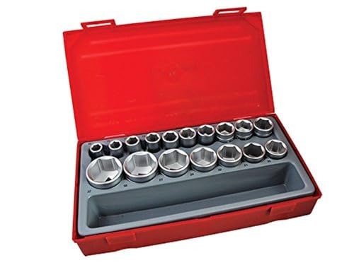 Teng TT12176 1/2-inch Metric 6p Socket Set Drive (17 Pieces)