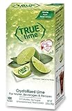 TRUE LIME Water Enhancer, Bulk Dispenser Pack (100 Packets) | Zero Calorie Unsweetened Water Flavoring | For Water, Bottled Water & Recipes | Water Flavor Packets Made with Real Limes