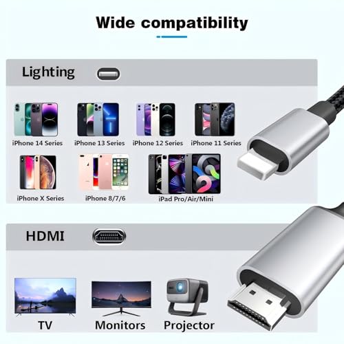 Câble adaptateur HDMI pour iPhone : résolvez les bugs de partage d'écran sur votre TV - 6