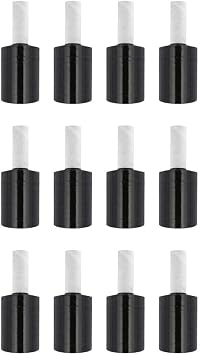 PSBM Dark Black Mini Stretch Wrap with Extended Core Handles, 12 Rolls 5 Inch x 1000 Feet 80 Gauge Heavy Duty Plastic Wrap Industrial Strength Shrink Film for Moving, Packing & Shipping