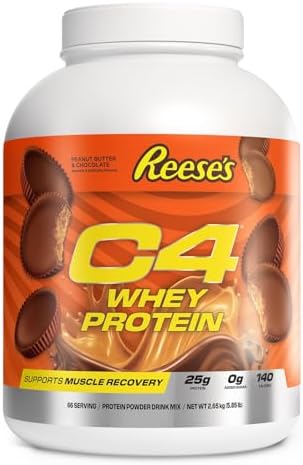 Cellucor C4 Whey Protein Powder, Reese’S Peanut Butter & Chocolat...