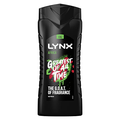 Lynx Limited Edition FIFA Africa 3-in-1 Body Wash shower gel with a mandarin & sandalwood fragrance for an all day fresh & clean feel 500 ml