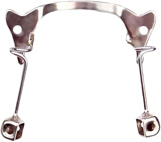 Occhiali da vista vintage a forma di corno di bue ponte nasale per occhiali in metallo montatura per naso pad braccio kit di riparazione per occhiali di ricambio, argento