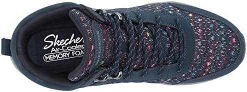 Skechers Women's Lace up Boot Hiking, Navy Multi, 5.5 | Image 4