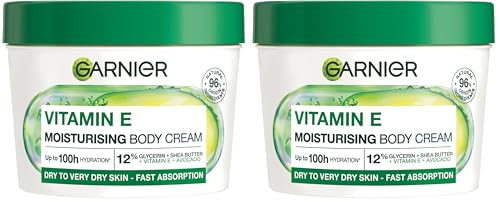 Garnier Body Superfood, Nourishing Body Cream, With Avocado & Omega 6, Body Cream for Dry Skin, Vegan Formula, Approved by Cruelty Free International, 380ml (Pack of 2)