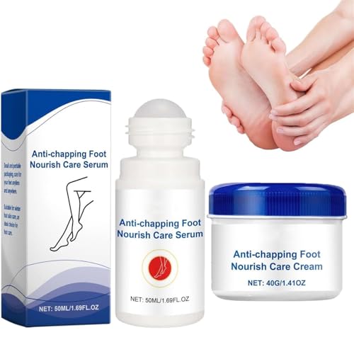 Baume réparateur nourrissant anti-crevasses pour les pieds, lotion hydratante naturelle, crème réparatrice pour talons fissurés, formule légère, application multi-zones (A+B)