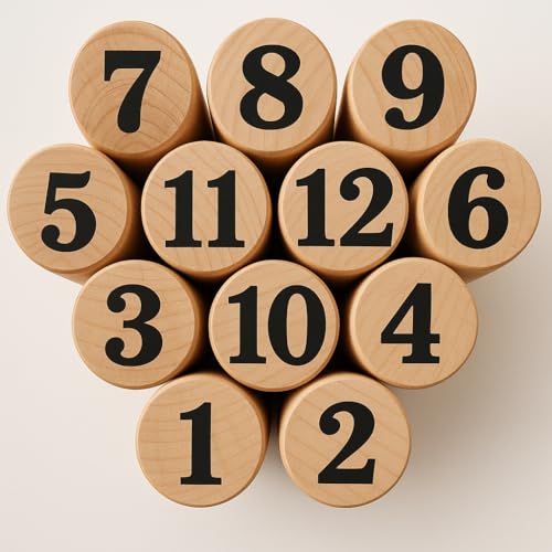 GRENADINE BOUTIQUE Jeu de Quilles Nordiques en Bois Mölkky – Jeu Exterieur Famille Adresse...