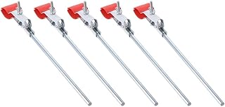 SHUATI Retort Prong Jaw Silver Premium 2 Finger Rubber Jaws 10-50mm Adjustment Labs Universal Clamp Test Tubes, Burettes, Flasks