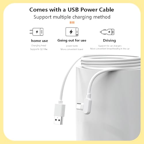 Image of StarAndDaisy Baby Feeding Electric Bottle Warmer with USB -Constant Temprature Technology /Portable Insulated Baby Milk Bottle Warmer-Yellow