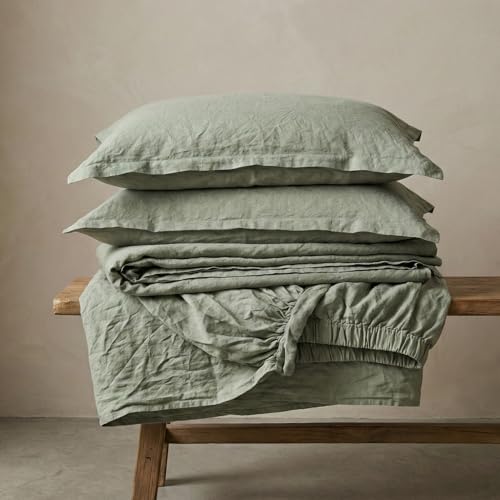 The Tangerine Store Pure Linen Luxe - Set di lenzuola