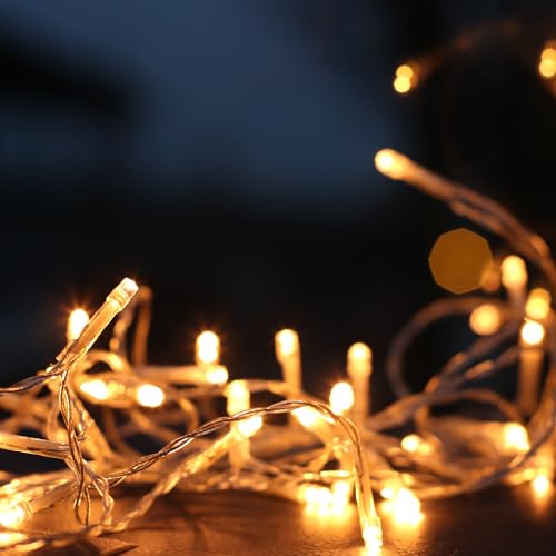 Cascata Com 100LEDs Iluminação Fixa Pisca Pisca De 110v 3,8m Decoração Ideal Para Finais De Ano Ou E