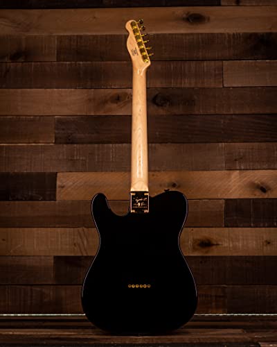 Fender Squier 40th Anniversary Telecaster Gold Edition LRL Black Guitarra Eléctrica - Les Beatles, Paul McCartney, John Lennon, RIngo Starr, George Harrison Fender Squier 40th Anniversary Telecaster Gold Edition LRL Black Guitarra Eléctrica – Image 5