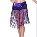 Women's Glitter Sequins Wrap Mini Skirt Waist Chain for Party Carnival and Stage Performance Rave Belt Wear