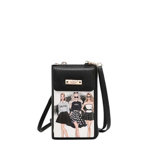 Nicole Lee NIKKY Phone Wallet Crossbody Bag with 6 Card Slots (TRIO)