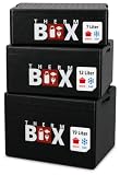 THERM BOX Set di 3 contenitori termici 7B, 12B, 19B, interno lunghezza 33,5 x larghezza 23,5 cm, altezza interna 9/15/27 cm, spessore parete 3 cm, contenitore termico in polistirolo, riutilizzabile