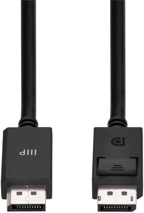 Monoprice DisplayPort 2.1 Cable 40Gbps 8K HDR 4K165Hz Ultra High-Speed 10ft Black