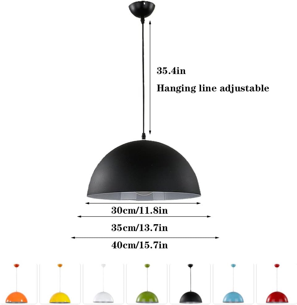 Chandelier Rustic Dome Hanging Lighting Vintage Hanging Pendant Lights in Colourful Design Retro Pendant Light Fixtures Home Kitchen Lighting, Bar Lights Hanging Lamp