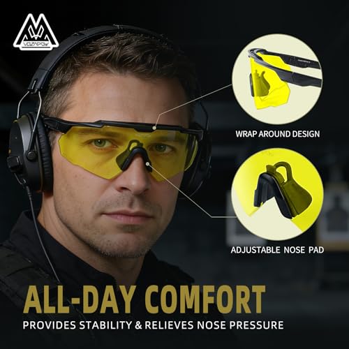 Image of Shooting Glasses Anti Fog with High Definition Lenses, ANSI Z87+ Certified Tactical Safety Glasses for Men Women