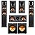 Klipsch Reference Series 5.2 Home Theater Pack with R-625FA Floorstanding Speakers, R-52C Center Channel Speaker, R-41M Bookshelf Speakers and R-12SW Subwoofers, Black