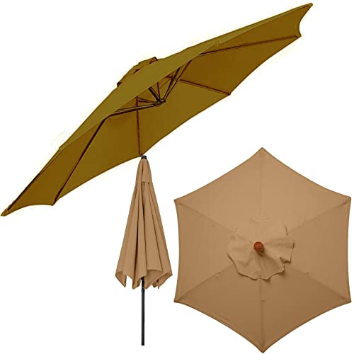 Toile de parasol de jardin 300cm anti-UV couverture imperméable