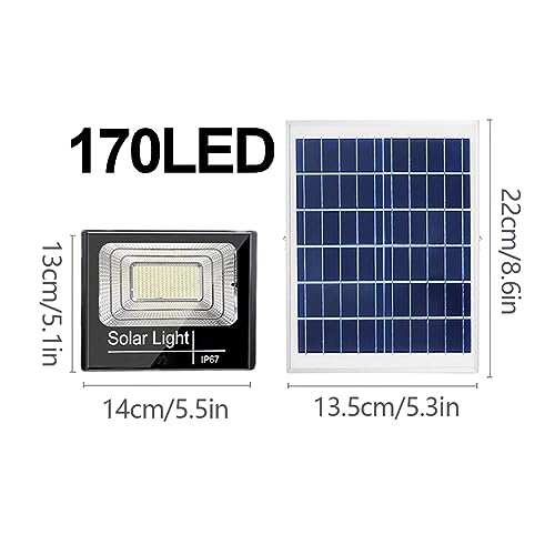 Projecteurs télécommande jardin solaires 170LED à haute efficacité lumineuse - 2