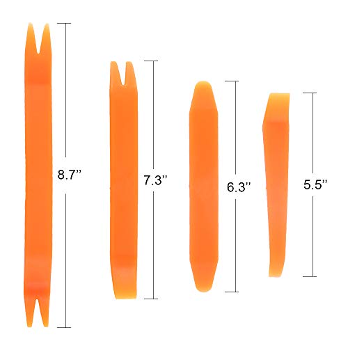 Gekufa 7661855 Plastic Fender Clips Body Rivets 100PCS with Fastener Remover & Panel Removal Tool Kit Compatible with Polaris Ranger RZR Sportsman Kawasaki Teryx Honda ATV UTV, 8mm Push Pins - Thumbnail 4