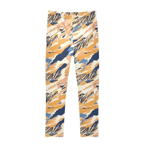 KLL Tigers Animal Animal Print Toddler Girls' Active Leggings Stretch High Waisted Workout Pants Exercise