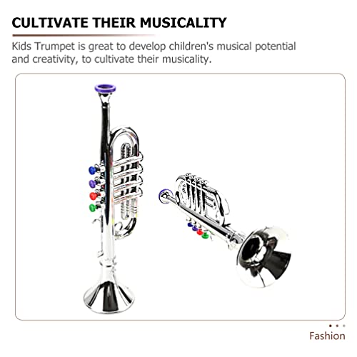 Toyvian 151201CFOE Instruments Kids Trumpet Decorative Plastic Trumpet Realistic Trumpet Toy thumb #6